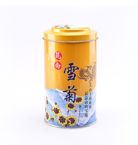 圓柱形花(huā)茶包裝罐